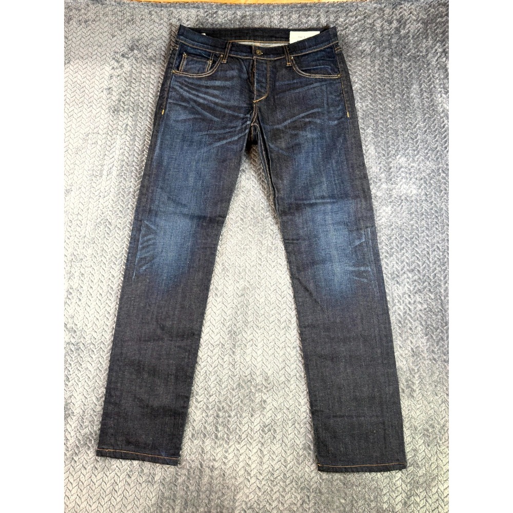 Rag & Bone Fit 2 Jeans Mens 32 Blue Denim Slim Leg M1223K510 Made in USA